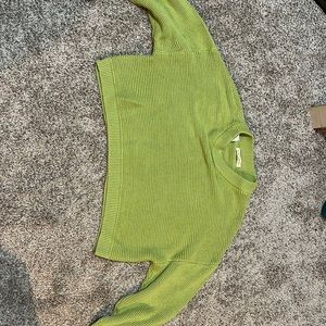 Green, cropped, Pacsun sweater
